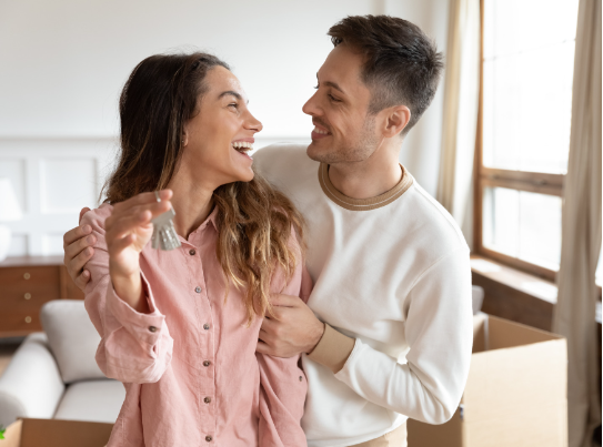 couple qui a fait un achat appartement neuf dijon